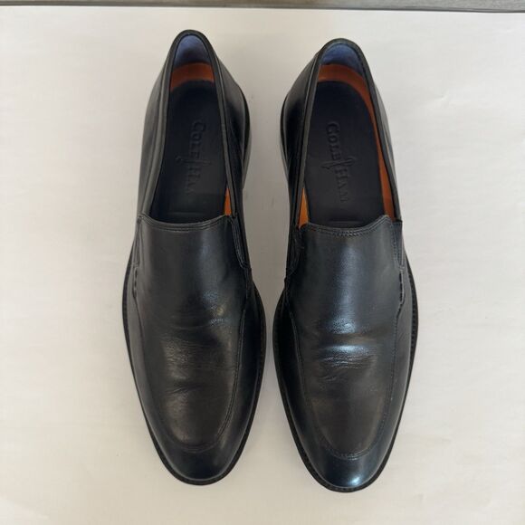 Cole Haan Lenox Hill Venetian Black Leather Loafers Men 7 Slip On Casual Classic - Picture 8 of 15